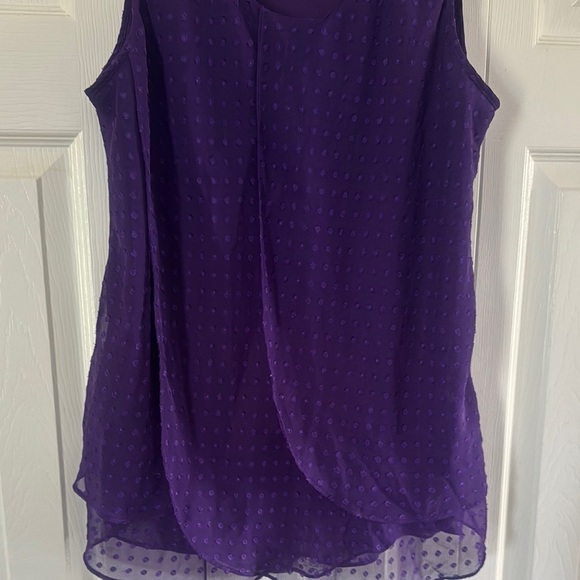 Denver Hayes Purple Sleeveless Tank Top - Picture 2 of 4